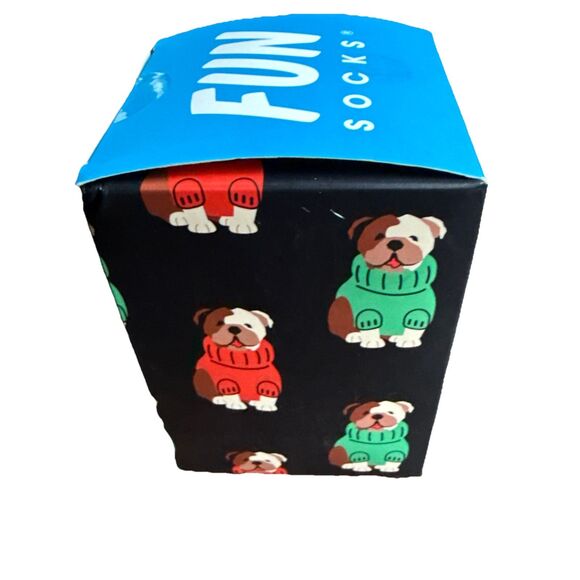United Legwear Fun Socks 6-12 Dogs w/Christmas Sweaters Grey Rare 4 Pairs! Rare - Picture 6 of 7
